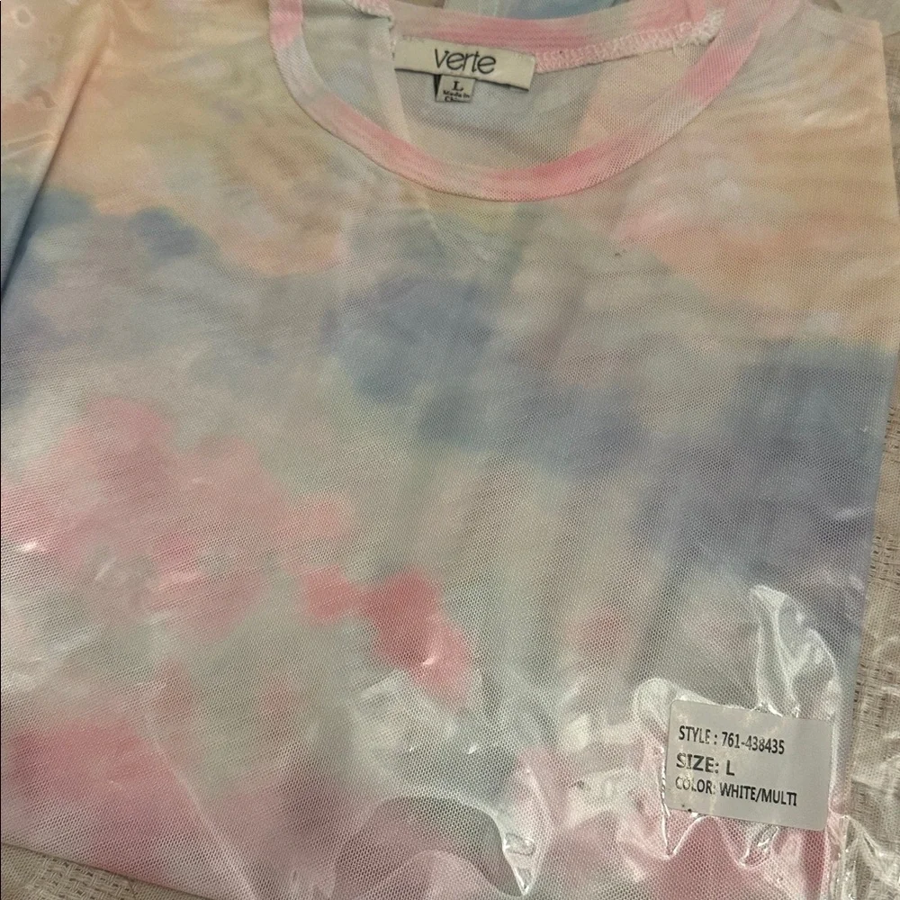 Pastel Tie-Dye Long Sleeve Tee - Picture 7 of 7
